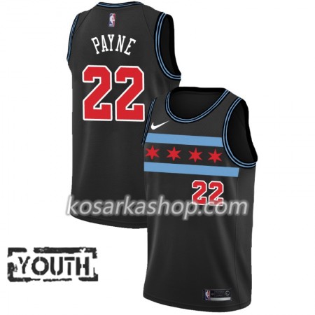 Dres Chicago Bulls Cameron Payne 22 Nike 2018-19 City Edition Crna Swingman - Dječji